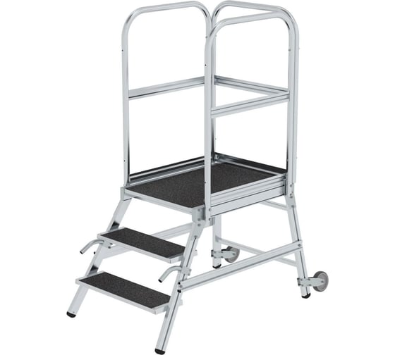Изображение товара Передвижная подмость MUNK с односторонним подъемом, 3 ступени, из алюминия с покрытием R13 055103