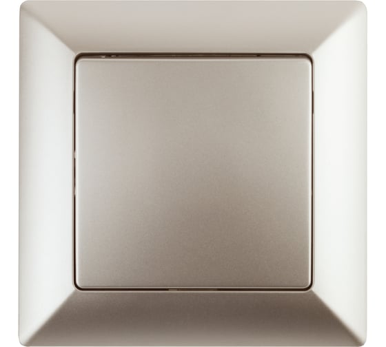 Изображение товара Переключатель Intro Solo 410804 одноклавишный промежуточный, 10А250В, IP20, СУ, шампань Б0053620