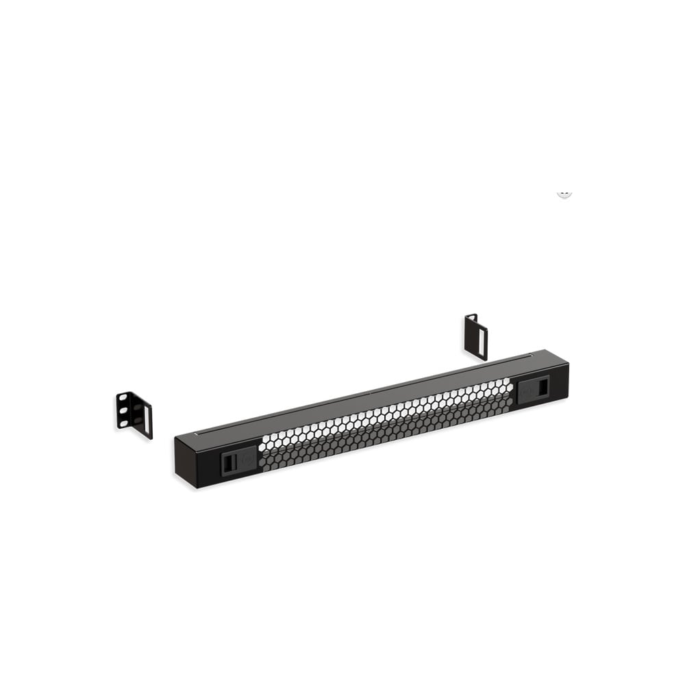 Изображение товара Защитный экран SYSMATRIX 1U перфорированный черный 19 дюймов