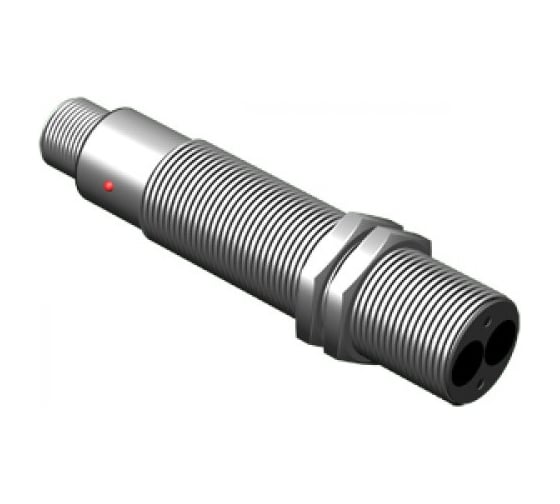 Изображение товара оптический датчик диффузный ТЕКО OV AC43A5-43P-R400-LZS4 корпус Д16Т 18х18х92, Sn=400 мм, PNP NO/NC, 10...30DC, IP65, разъем М12, 00-00026998