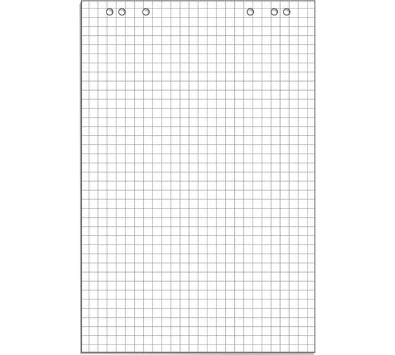 Изображение товара Блок бумаги Attache для флипчартов клетка 67.5х98мм, 50 листов, 80гр. 445518