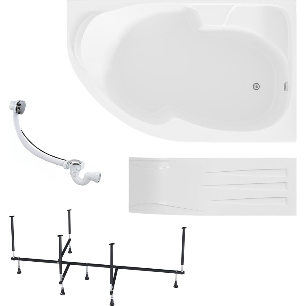 Изображение товара Акриловая ванна 1Marka DIANA 150x90 см с фронтальной панелью