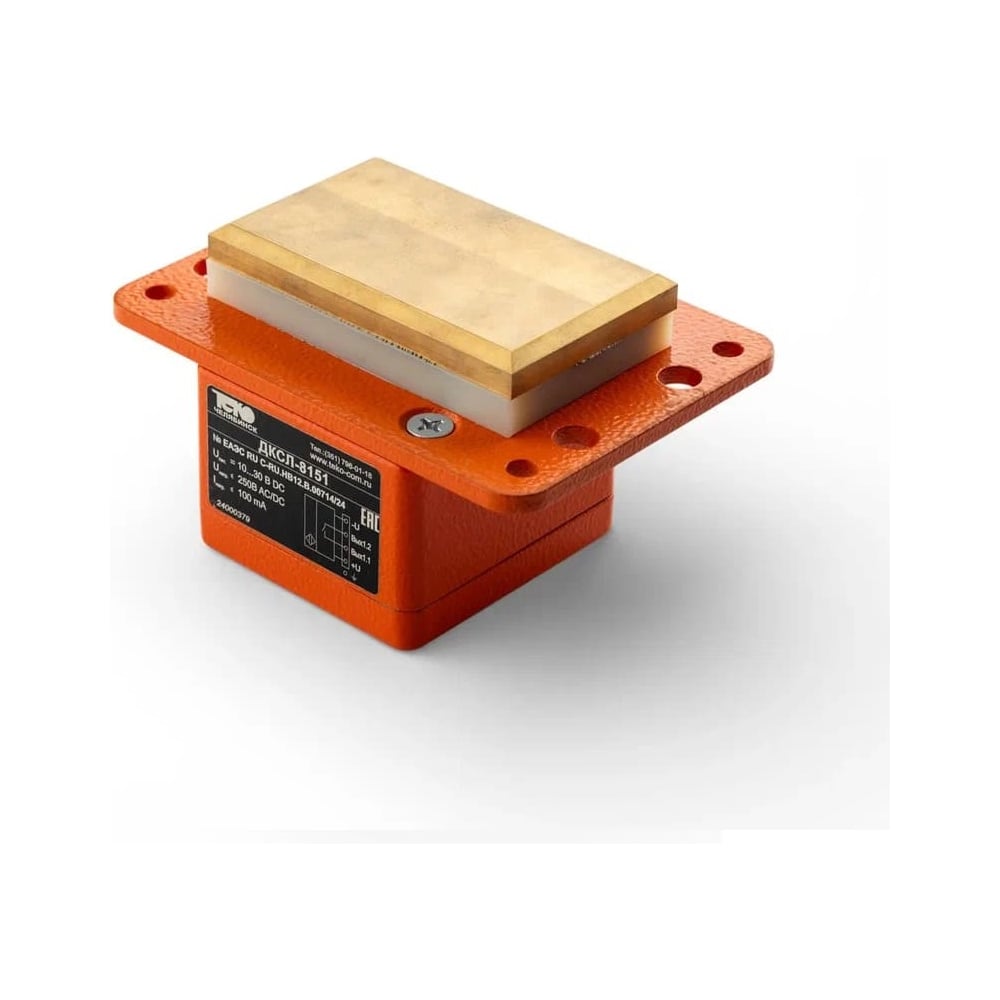 Изображение товара Датчик контроля схода ленты нории ТЕКО ДКСЛ-8151 корпус алюминий/сталь/латунь 100х140х75 температура отклонения 40…120 °C 10…30 В DC 1NO IP65 -45…+65 °C клеммная коробка 07-00045212