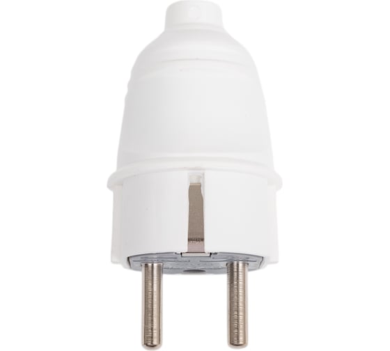 Изображение товара Вилка штепсельная FAR с заземлением белый F999