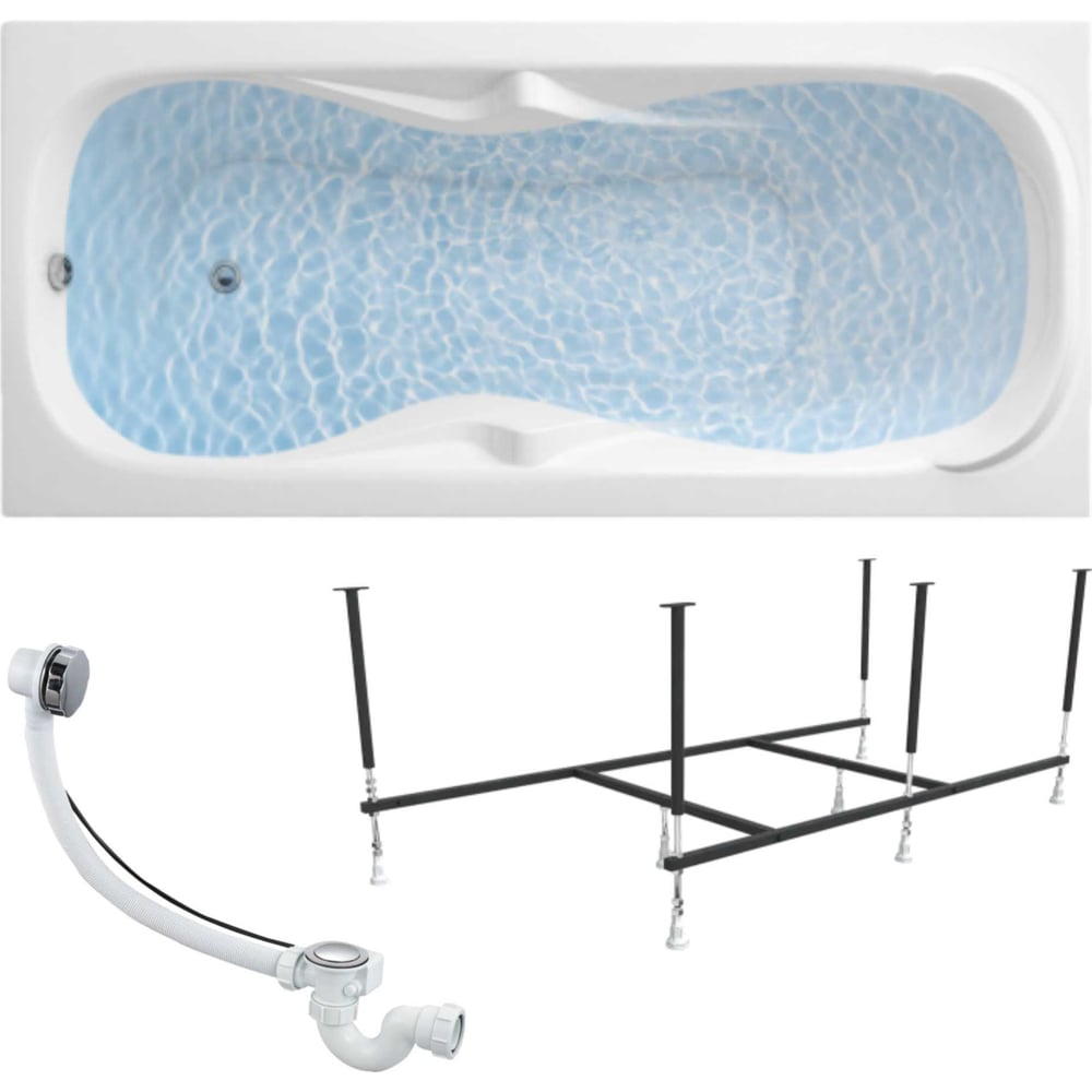 Изображение товара Акриловая ванна 1Marka DIPSA 170x75 см с каркасом