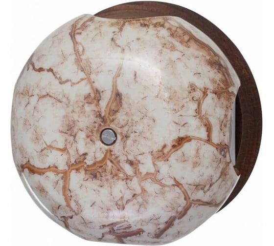 Изображение товара Распределительная коробка Bironi 86 мм Фаберже, керамика, цвет мрамор золото, 4 кабельных ввода в комплекте B2-521-090/18-K