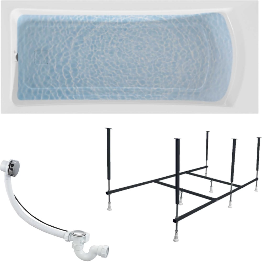 Изображение товара Ванна акриловая 1Marka PRIME 170x75 см с металлическим каркасом