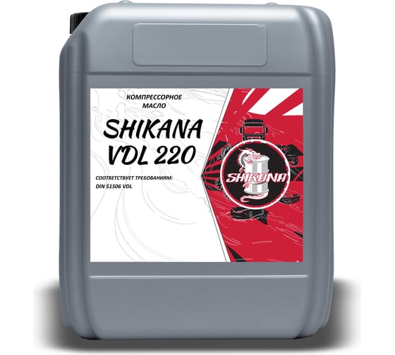 Изображение товара Масло компрессорное VDL 220 10 л SHIKANA 79452