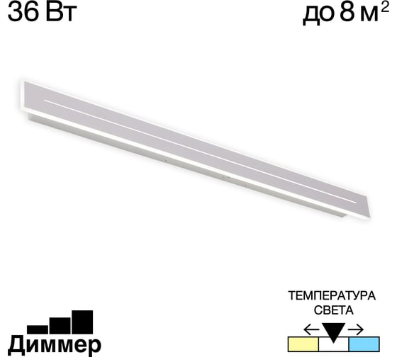 Изображение товара Настенный светодиодный светильник Citilux Тринити Белый CL238690