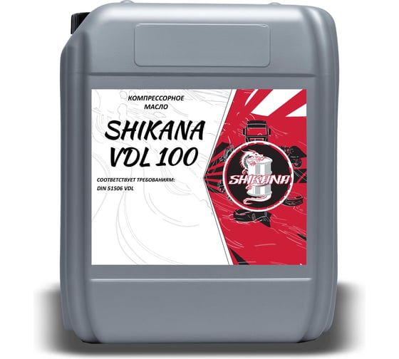 Изображение товара Масло компрессорное VDL 100 10 л SHIKANA 79448