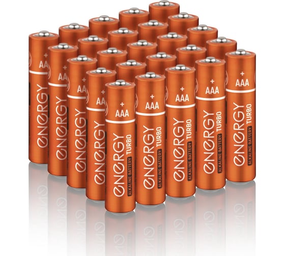 Изображение товара Батарейка алкалиновая ENERGY Turbo LR03/10KS (ААА) 20 штук 108231
