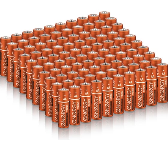 Изображение товара Батарейка алкалиновая ENERGY Turbo LR6/10KS (АА) 100 штук 108243