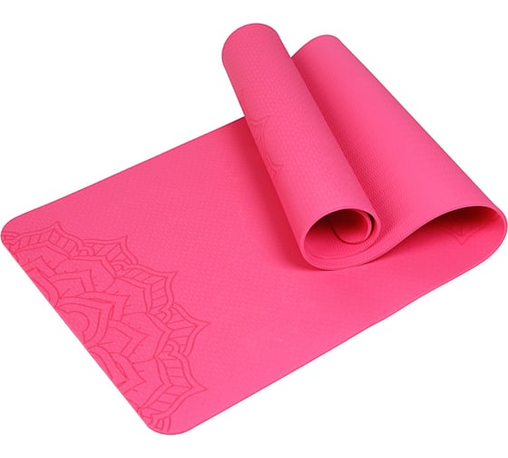 Изображение товара Коврик для йоги и фитнеса SILAPRO TPE, 183x61x0,6см цвет в ассортименте 191-052