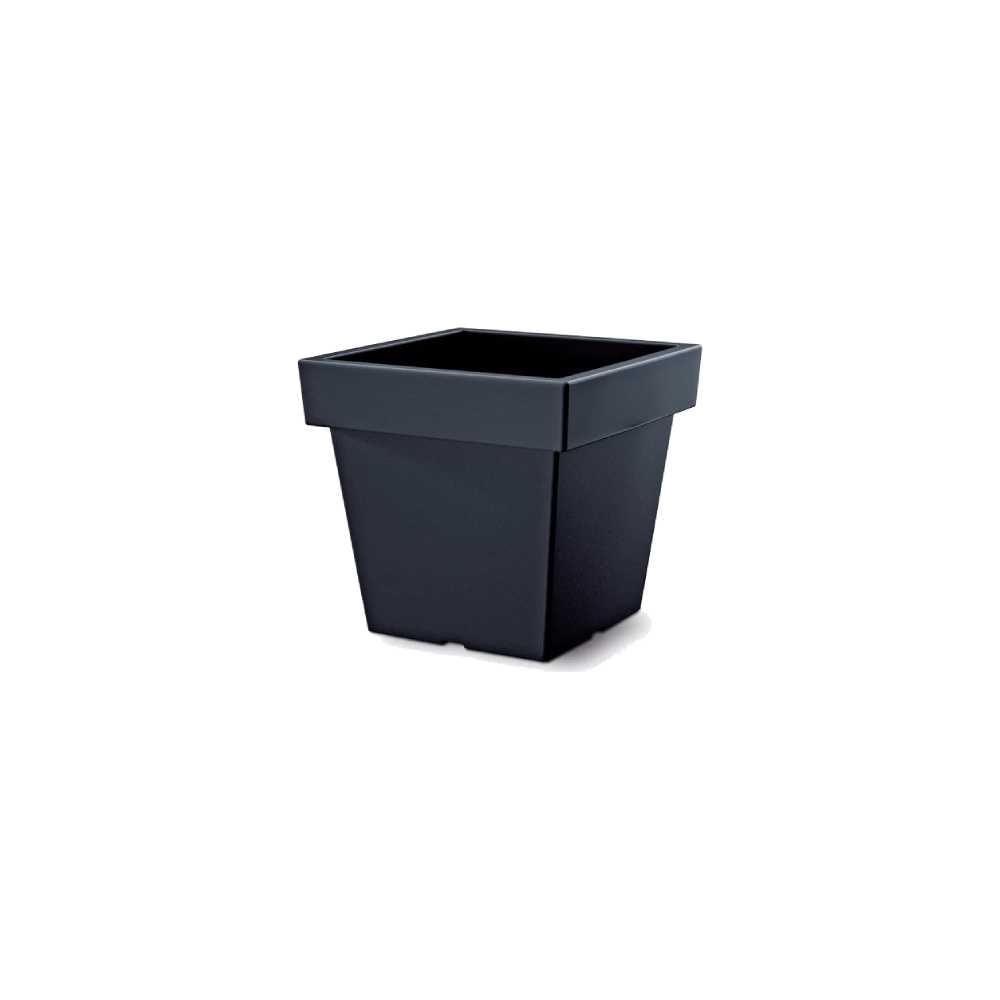 Изображение товара Квадратное напольное кашпо Prosperplast DLOFL240 S433 Lofly Square Low 8 л антрацит без поддона