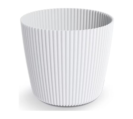 Изображение товара Кашпо Prosperplast DMI170 S449 Milly Round, d17см, h15см, 2700мл, белый 071880