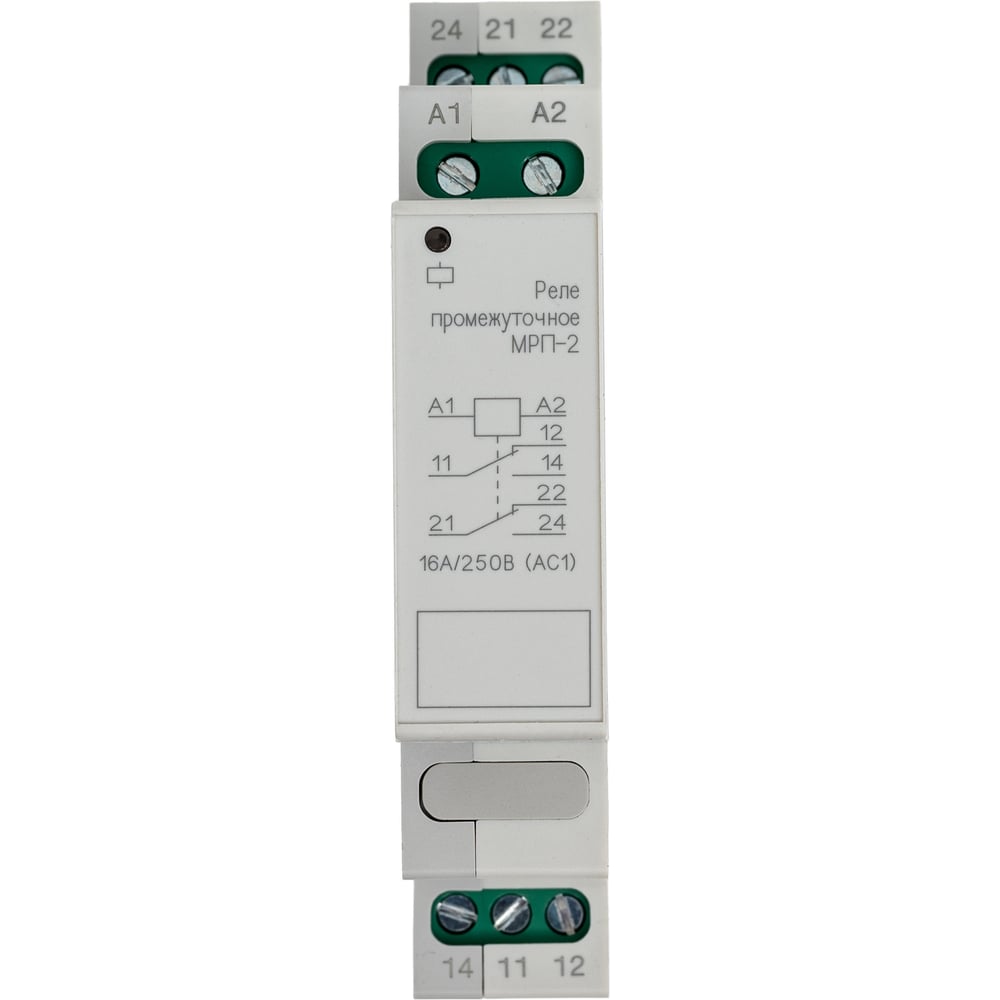 Изображение товара Реле промежуточное Меандр МРП-2 AC/DC 24В IP20 для автоматизации и промышленной автоматики