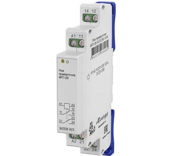 Изображение товара Реле промежуточное Меандр МРП-2М ACDC24В УХЛ4 A8302-16936960