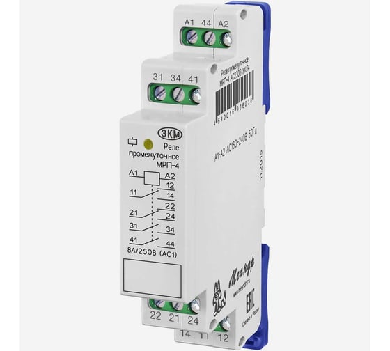 Изображение товара Реле промежуточное Меандр МРП-4 ACDC230В УХЛ4 A8302-16935314