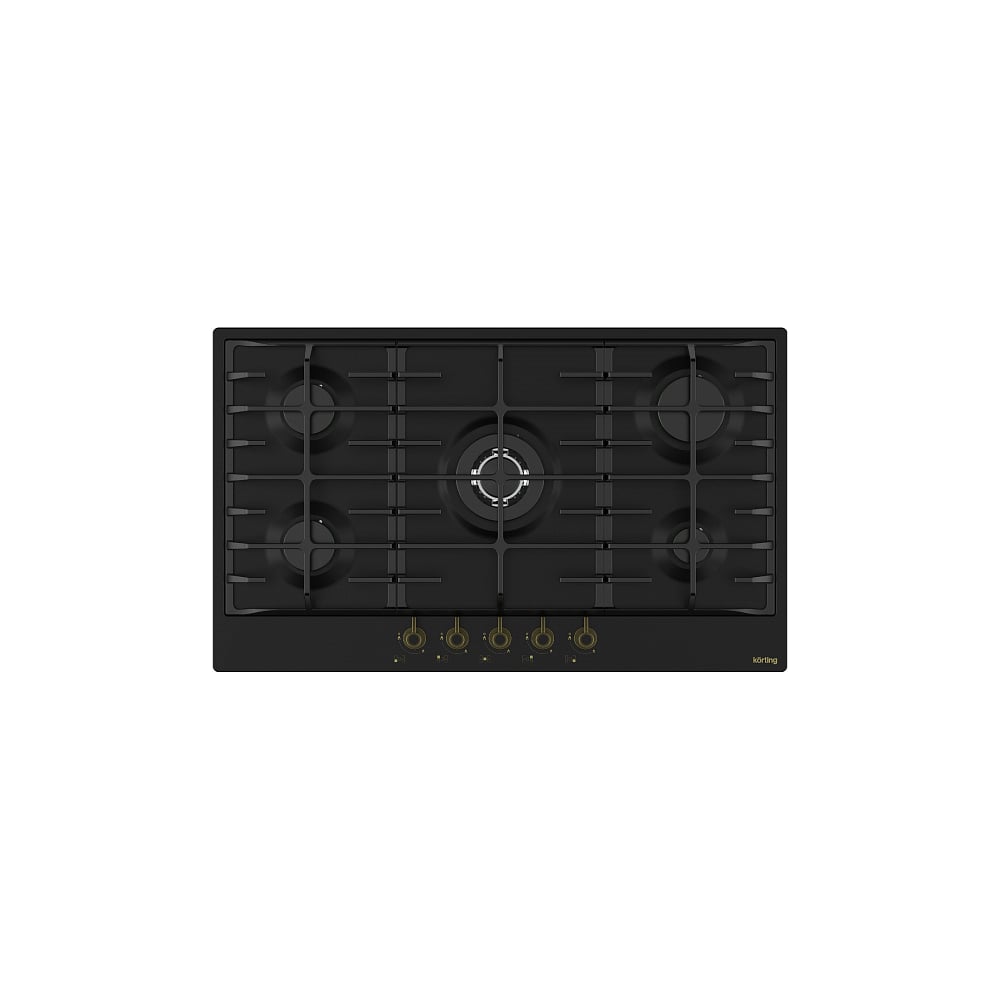 Изображение товара Газовая варочная панель Korting HG 945 CTRN 5 конфорок матовый черный