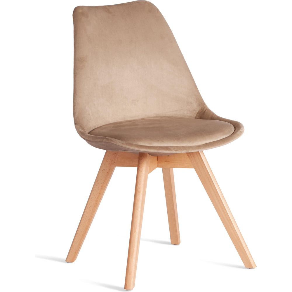Дизайн изумительного по красоте стула TULIP SOFT из коллекции Modern вдохновлен работами американского архитектора Ээро Сааринена, который в середине двадцатого века создал знаменитый стул Tulip. Одновременно простая и привлекательная форма стула позволяет поставить его в любой комнате: кухне, гостиной, спальне, детской. Мягкая обивка из вельвета бежевого цвета восхищает своей красотой. Стул всегда будет находиться в центре внимания в вашем интерьере. Цельная спинка и сиденье обеспечат удобную посадку на протяжении длительного времени. Бархатистая и приятная на ощупь поверхность обивки подарит максимальный комфорт и уют. Благодаря четырем деревянным ножкам модель устойчива и надежна. Вельвет обладает повышенной износостойкостью, не мнётся, не меняет форму, способен на долгие годы сохранить свой первоначальный цвет, не протираясь и не выцветая. Стул хорошо подойдет для гостиной, для кухни, для спальни, для ресторана или для кафе. Стул очень прост в сборке, инструкция по сборке прилагается.