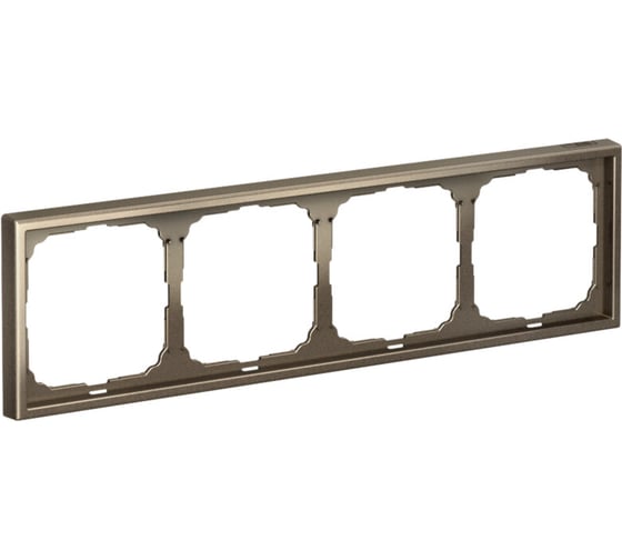 Изображение товара Рамка 4-постовая универсальная Systeme Electric ArtGallery Мокко GAL000604