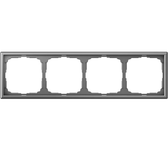 Изображение товара Рамка 4-постовая универсальная Systeme Electric ArtGallery Сталь GAL000904