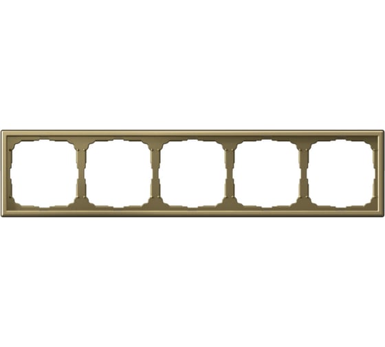 Изображение товара Рамка 5-постовая Systeme Electric ArtGallery Золото GAL001605
