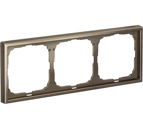 Изображение товара Рамка 3-постовая универсальная Systeme Electric ArtGallery Мокко GAL000603