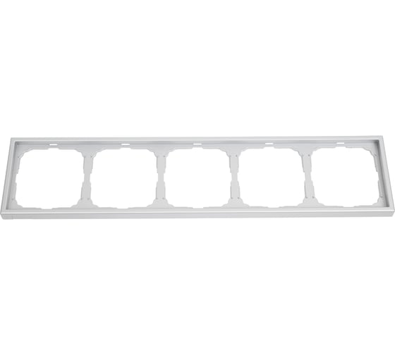 Изображение товара Рамка 5-постовая универсальная Systeme Electric ArtGallery Алюминий GAL000305