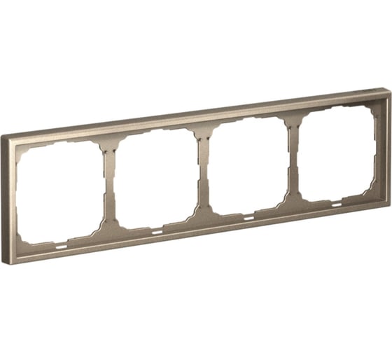 Изображение товара Рамка 4-постовая универсальная Systeme Electric ArtGallery Шампань GAL000504