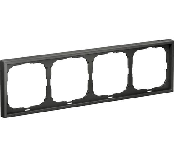 Изображение товара Рамка 4-постовая универсальная Systeme Electric ArtGallery Базальт GAL001404