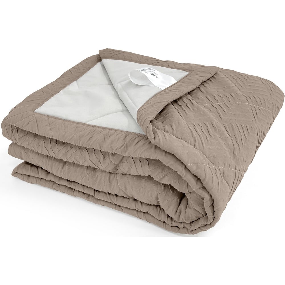 Изображение товара Покрывало Primavelle Marenga 200x240 бархатное тауп - двуспальное покрывало