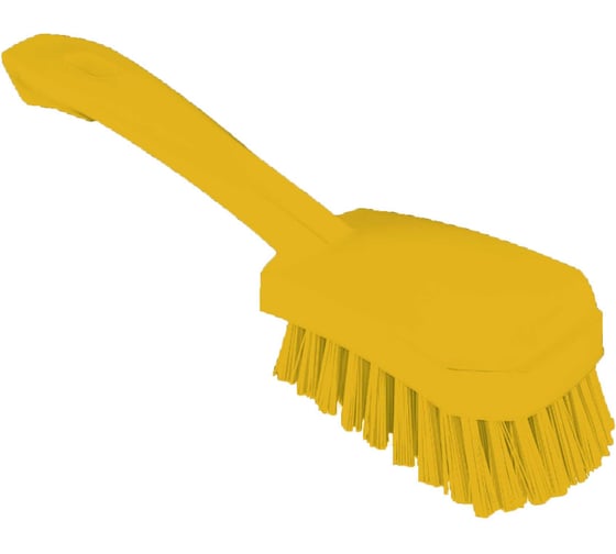 Изображение товара Щетка ручная SHIANKU c короткой ручкой 250x40 мм жесткая, желтый SHI-110886