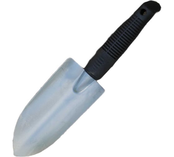 Изображение товара Совок посадочный Агростройлидер большой, оцинкованная сталь, с пластиковой ручкой САД-12.10