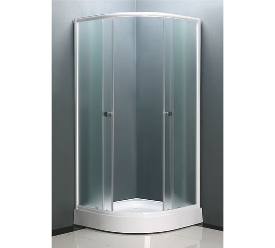 Изображение товара Душевой уголок GROSSBERG (900/900/1950) низкий поддон(13см) стекло МАТОВОЕ PB 69