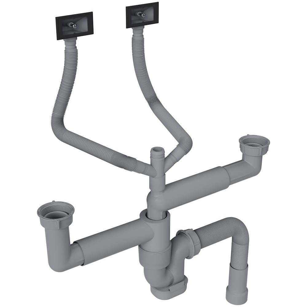 Изображение товара Сифон для двучашевой кухонной мойки Reflexion без выпуска RX9002PT