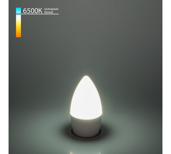 Изображение товара Светодиодная лампа Elektrostandard свеча СD LED 6W 6500K E27 BLE2738 a048678