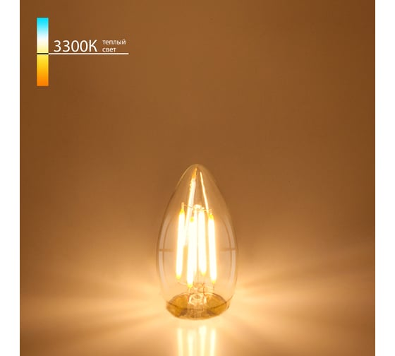 Изображение товара Светодиодная лампа Elektrostandard BLE2733 свеча 9W 3300K E27 C35 прозрачный a048668