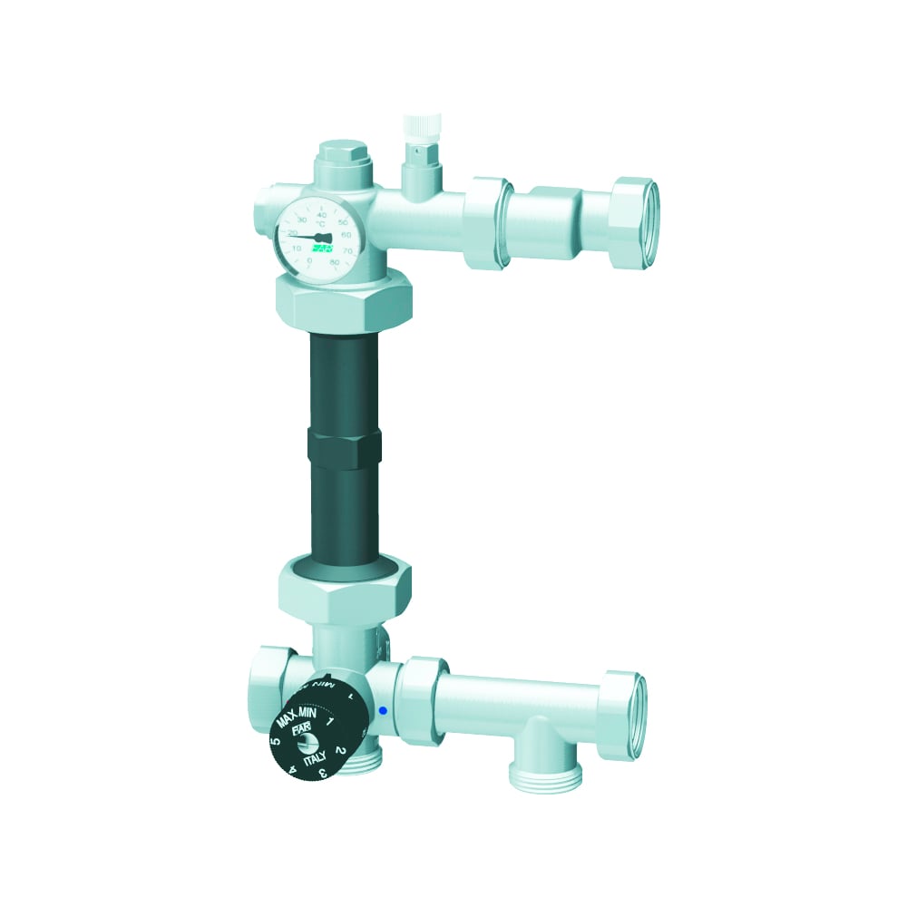 Изображение товара Узел для напольного отопления FAR с термосмесителем 1"