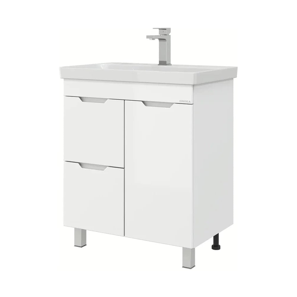 Изображение товара Тумба с раковиной Onika Айленд 70 белая напольная