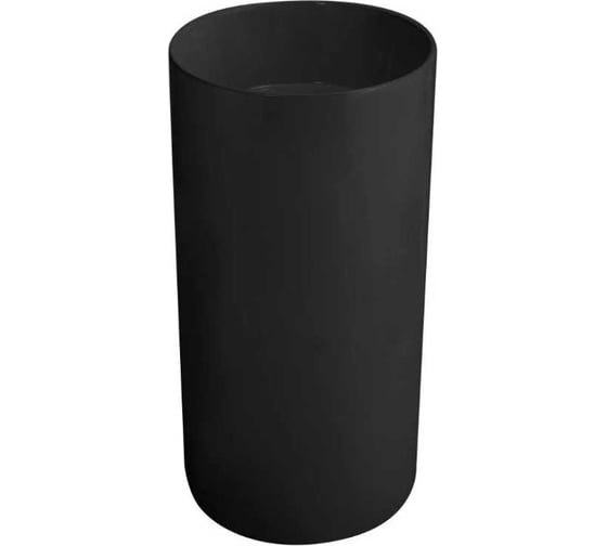 Изображение товара Раковина керамическая напольная (моноблок) Santi Line чёрная матовая, без отверстия, под смеситель SL-4014MB