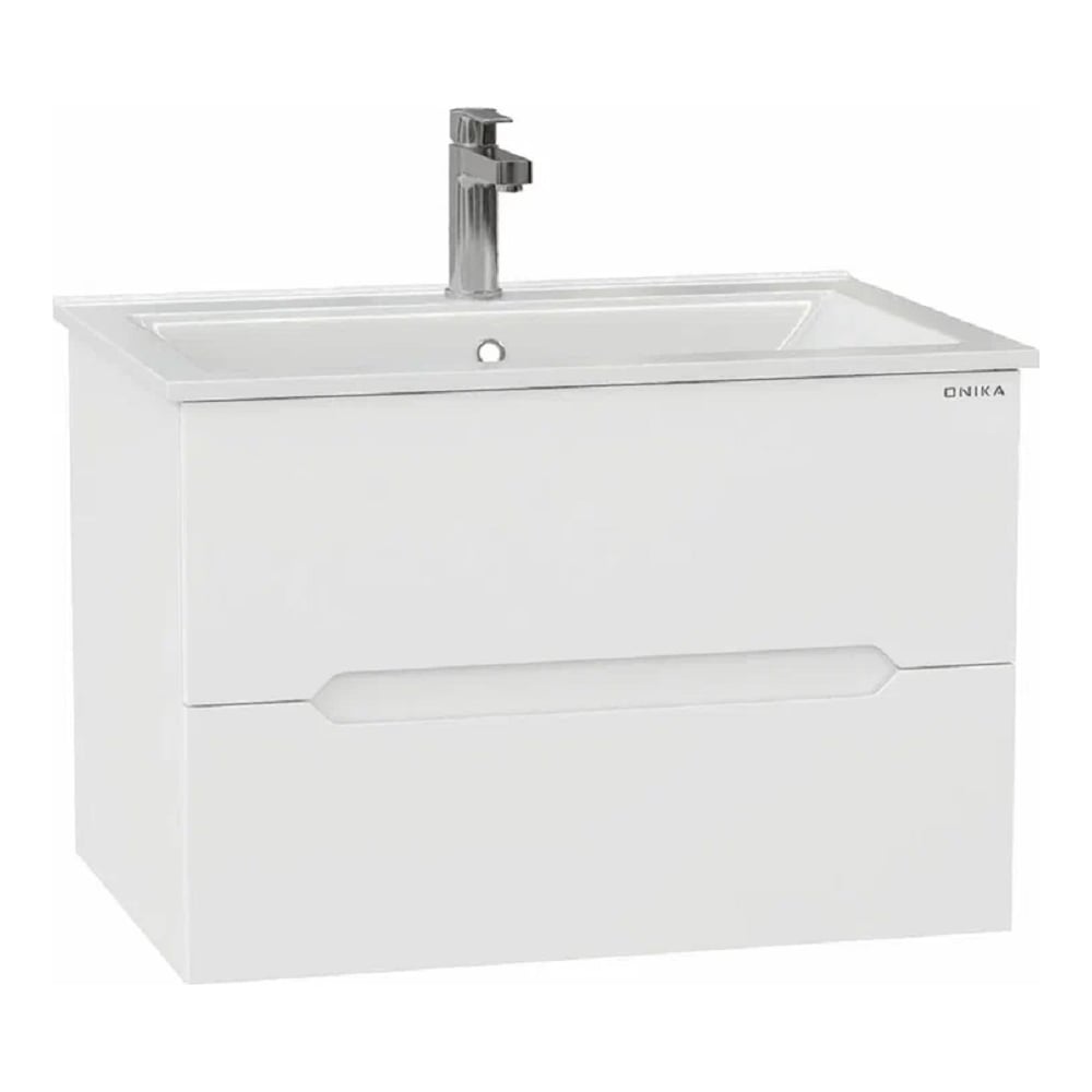 Изображение товара Тумба с раковиной Onika Айленд 70 подвесная белая
