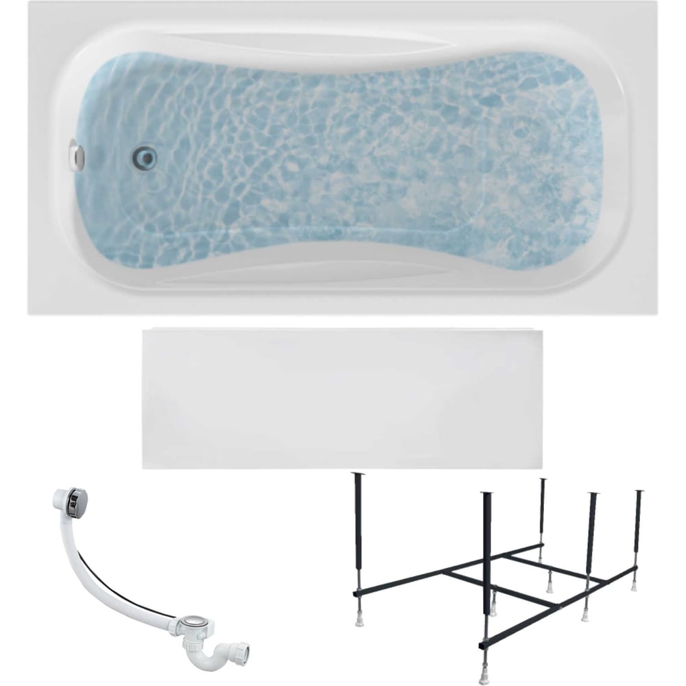 Изображение товара Акриловая ванна 1Marka Classic 140x70 см с каркасом и панелью