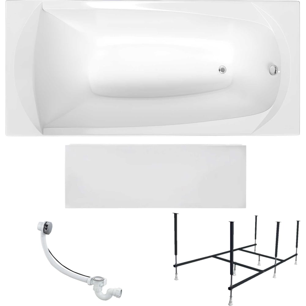 Изображение товара Акриловая ванна 1Marka ELEGANCE 170x70 см с каркасом и панелью