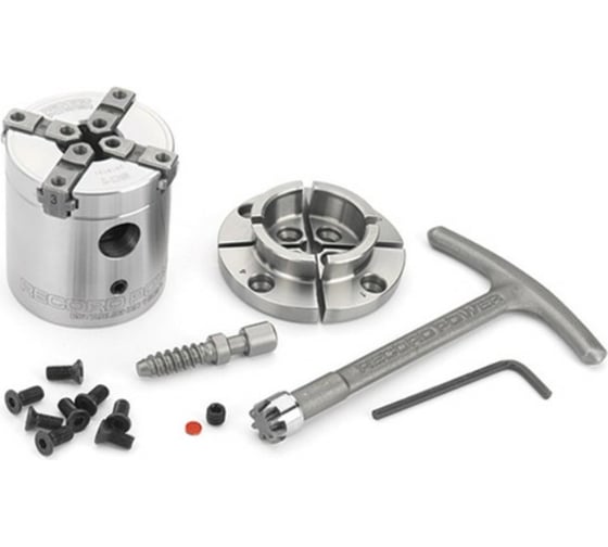 Изображение товара Комплект с компактным четырехкулачковым патроном SC1 2"/53.5 мм Record Power 60005