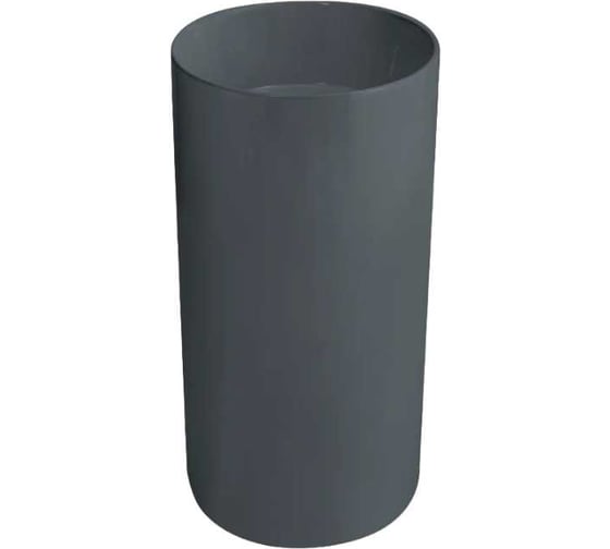 Изображение товара Раковина керамическая напольная (моноблок) Santi Line серая матовая, без отверстия, под смеситель SL-4014MG