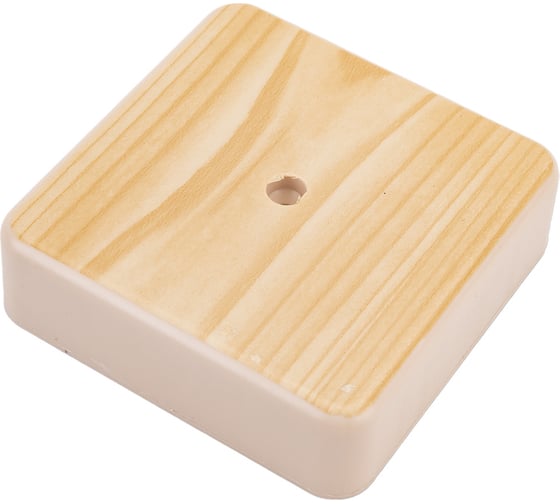 Изображение товара Распределительная коробка GREENEL с клеммной колодкой 75x75x20мм СОСНА GE41212-11