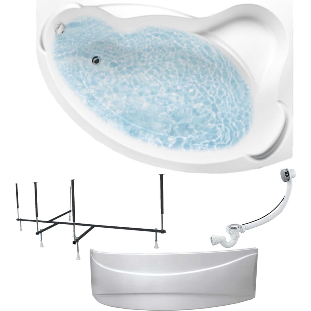 Изображение товара Акриловая ванна 150x105 см 1Marka CATANIA современная, асимметричная