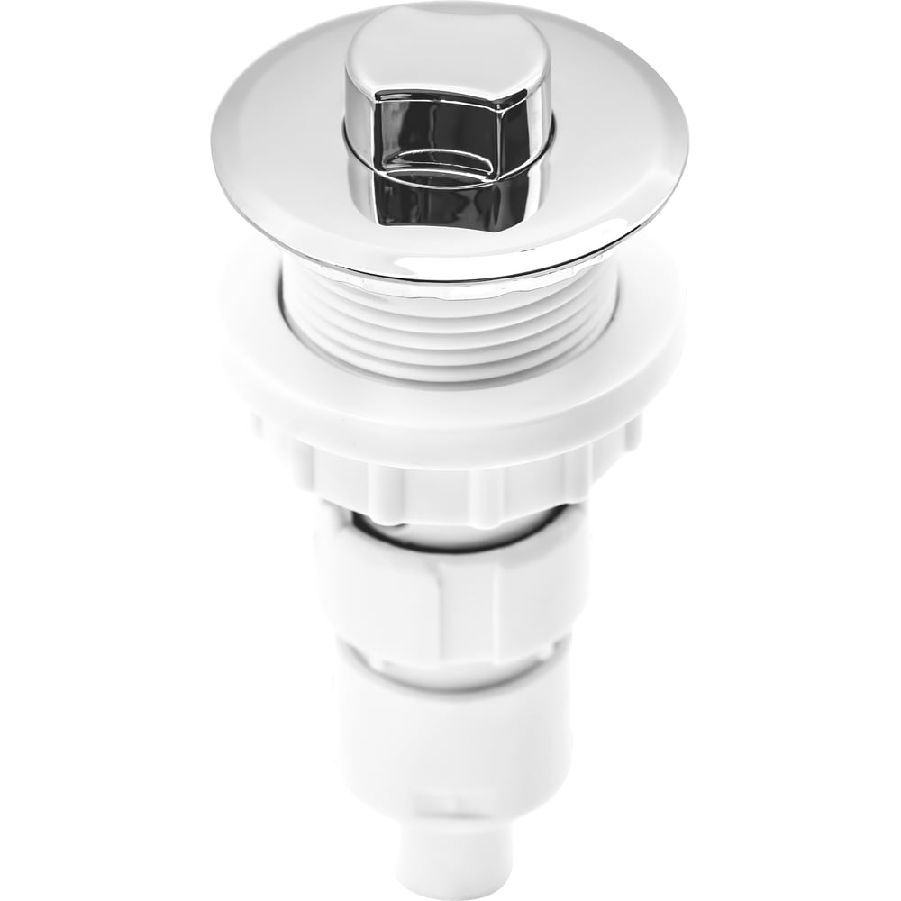 Изображение товара Кнопка Гидростандарт КОМБИ 1 хром для ванны, диаметр 59 мм