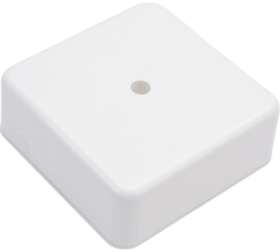 Изображение товара Распределительная коробка GREENEL с клеммной колодкой 75х75х28мм БЕЛАЯ GE41216-01